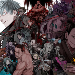 This is a pixiv picture whose title is 呪術廻戦.
