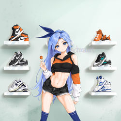 This is a pixiv picture whose title is Sneakerhead tsundere.