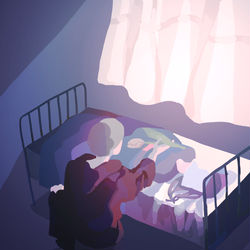 This is a pixiv picture whose title is 愛の寂しさへと.
