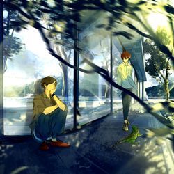 This is a pixiv picture whose title is 探偵は追憶を描かない.