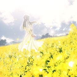 This is a pixiv picture whose title is 彼女が花に還るまで.