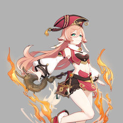 This is a pixiv picture whose title is 烟绯~.