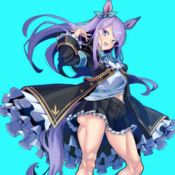 This is a pixiv picture whose title is 私が描くウマ娘は、脚の筋肉が競走馬レベルになります②.