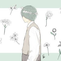 This is a pixiv picture whose title is 季節の変わり目.