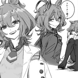 This is a pixiv picture whose title is タキオン「トレーナー君」.