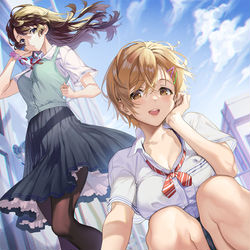 This is a pixiv picture whose title is 隙がありすぎる幼馴染.