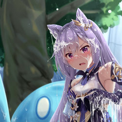 This is a pixiv picture whose title is 【原神】べとべと【刻晴】.
