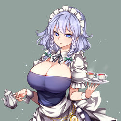 This is a pixiv picture whose title is メイド喫茶.