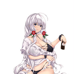 This is a pixiv picture whose title is 【アズレン】オイル塗ってくださいますか？【イラストリアス】.