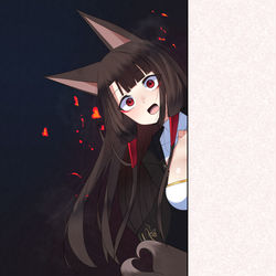 This is a pixiv picture whose title is 曲がり角の赤城.