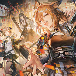 This is a pixiv picture whose title is Arknights.