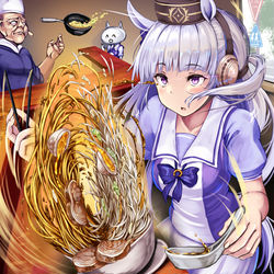 This is a pixiv picture whose title is ゴルシ「天地返し」.