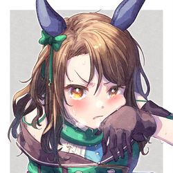 This is a pixiv picture whose title is キングヘイロー.