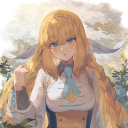 This is a pixiv picture whose title is ツンデレ王女のアイラちゃん！.