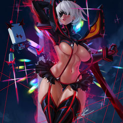 This is a pixiv picture whose title is 2b kill la kill.
