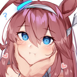 This is a pixiv picture whose title is (実家の犬に似てる…).