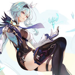 This is a pixiv picture whose title is Eula.
