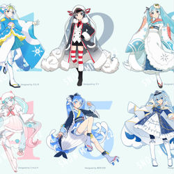 This is a pixiv picture whose title is Snow miku 2022 候補ちゃん！.