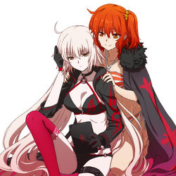 This is a pixiv picture whose title is 邪ンヌとぐだ子.