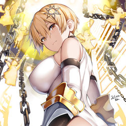 This is a pixiv picture whose title is 千年戦争アイギス"万刃を担う者アルヴァ".