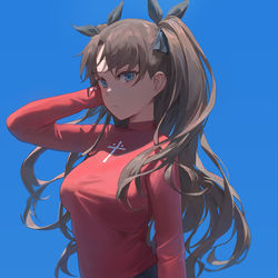 This is a pixiv picture whose title is 遠坂 凛 (Rin Tohsaka).