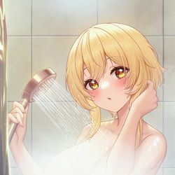 This is a pixiv picture whose title is シャワー中.