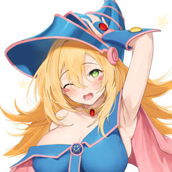 This is a pixiv picture whose title is ブラックマジシャンガール.