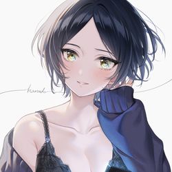 This is a pixiv picture whose title is 奏.