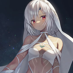 This is a pixiv picture whose title is 掌の星屑.