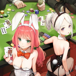 This is a pixiv picture whose title is 搾り取るバニーさんたち.