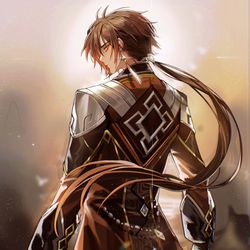 This is a pixiv picture whose title is zhongli.