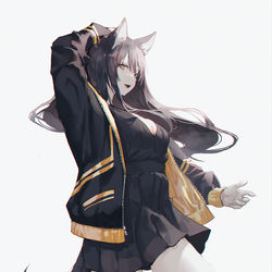 This is a pixiv picture whose title is Dog Girl.