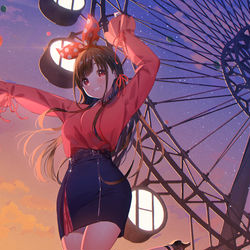 This is a pixiv picture whose title is 思い出.