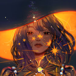 This is a pixiv picture whose title is 果ての魔女.