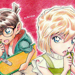 This is a pixiv picture whose title is 緋色のコ哀ちゃん.