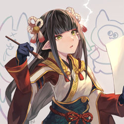 This is a pixiv picture whose title is 描きます！.