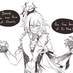 This is a pixiv picture whose title is true form of phoenix.