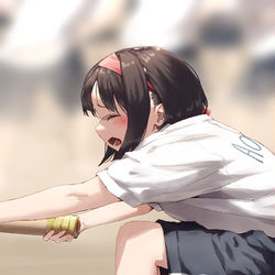 This is a pixiv picture whose title is 運ばれていく軽量女子.