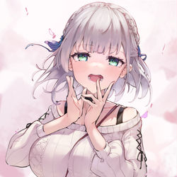 This is a pixiv picture whose title is 白銀ノエル.