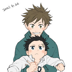 This is a pixiv picture whose title is 全話公開中.