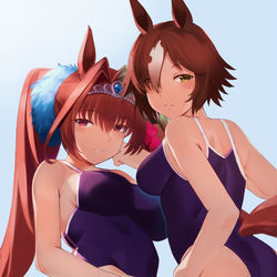 This is a pixiv picture whose title is ダイワ＆ウォッカ.