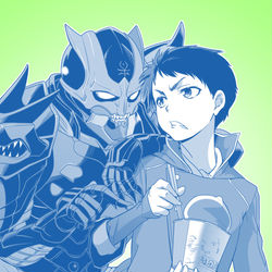 This is a pixiv picture whose title is 「やらねぇからな！」.