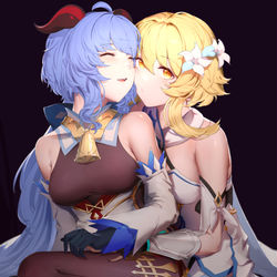 This is a pixiv picture whose title is 贴贴.