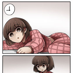This is a pixiv picture whose title is 自律神経崩壊ちゃんの日常 一日の過ごし方編.