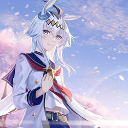 This is a pixiv picture whose title is オグリキャップ.
