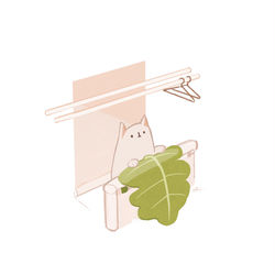 This is a pixiv picture whose title is 布団干し.