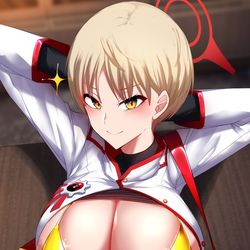 This is a pixiv picture whose title is 池倉マリナに迫られたい(ブルーアーカイブ).