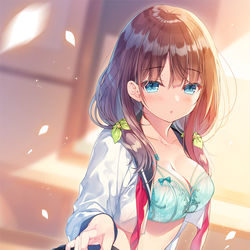 This is a pixiv picture whose title is 内緒の放課後.