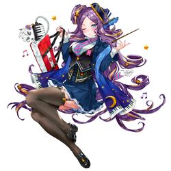 This is a pixiv picture whose title is 英雄＊戦姫ＷＷショパン 制服ver.