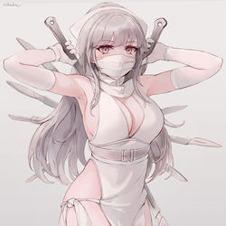 This is a pixiv picture whose title is くノ一.